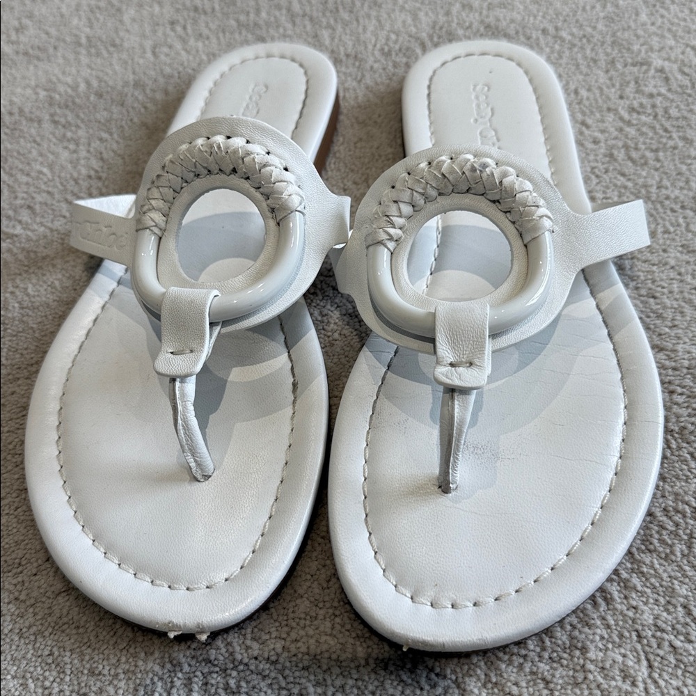 See By Chloe White Sandals